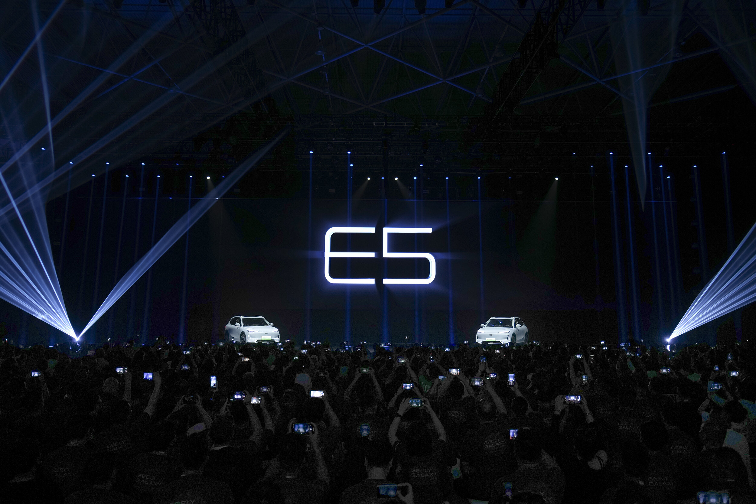 Geely E5 launch stage